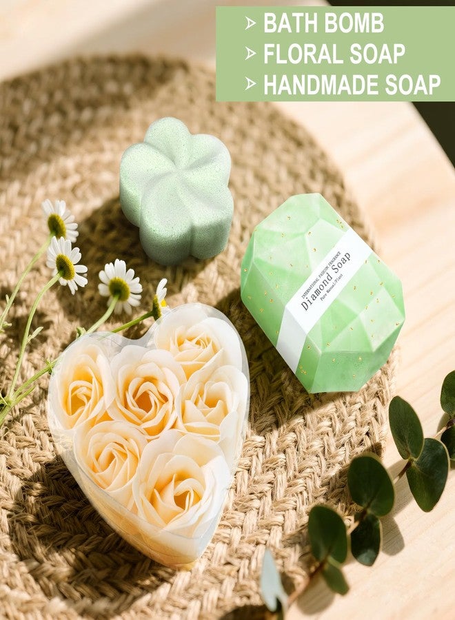 RidaaFri Birthday Gifts for Women, Self Care Gift Get Well Soon Gifts Basket for Women, Flower Relaxing Spa Gift Basket Bath Set,Unique Luxury Self Care Box Gift for Mom Her Wife Sister Girlfriend, Girl Friend - Image 5